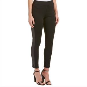 BCBG faux leather side panel leggings